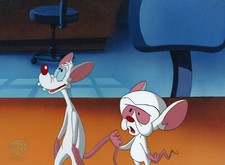 Animaniacs-Pinky + Brain- Original Production Cel-Win Big picture