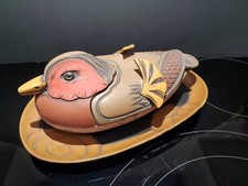 Vintage Japanese Lacquerware Covered Mandarin Duck picture