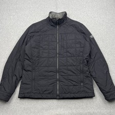 KÜHL Rebel Insulated Jacket Men's Medium Black Quilted Full Zip Outdoor Hiking picture