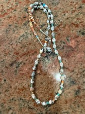 Native American White Buffalo Turquoise Necklace, Tonapah, NV,RARE picture