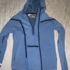Porsche Design x PUMA Men’s Blue Hooded 1/4 Zip Pullover Hoodie Size M picture