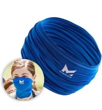 Mission Compact Cooling Neck Gaiter Face Cover - Blue picture