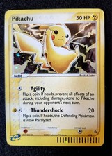 Pikachu - 012 (EX Series Collector's Tin) 012 Nintendo Holo *🦶FOOT SWIRL 🌀* picture