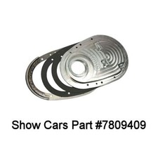 409 LOGO CHEVY BILLET ALUMINUM 2 PICE EASE CAM CHANGE TIMING CHAIN COVER U.S.A. picture