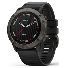 Garmin Fenix 6X Sapphire 51mm GPS Smartwatch Carbon Gray DLC Multisport picture
