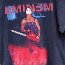 2001 Eminem European Tour Merch Aged T-Shirt Black XL picture