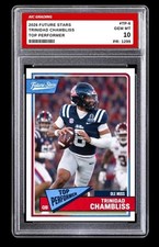 2026 Trinidad Chambliss Future Stars Rookie Card #TP-6 Top Performer Graded 10 picture