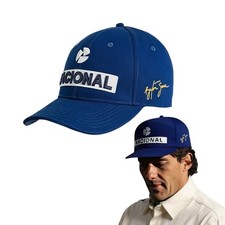 Ayrton Senna Nacional F1 RACE Replica Cap - Blue Adult Hat picture