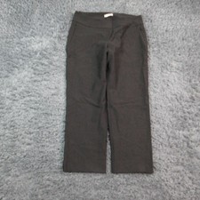 Petite Principle Pants Womens LP Black Ponte Slim Pull On Pockets 33x25* NWT picture