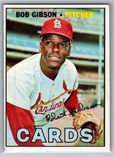 1967 Topps - Bob Gibson #210 - HOF EX *TEXCARDS* picture