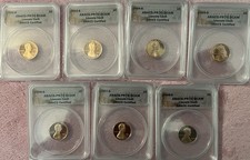 2002 - 2008 S Lincoln Cent Proof Set All PR70DCAM ANACS Certified (7 Coins Set) picture