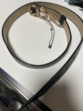 VINCE CAMITO BLACK FAUX LEATHER BELT - SIZE S - NWOT picture