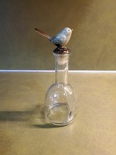 VTG Anthropologie Bird Collection Glass Bottle HTF picture
