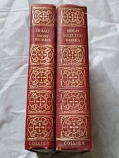 Vintage 1920s P.F.Collier Classics Lot 2 Dumas Short Stories 1927 Hugo Works 192 picture