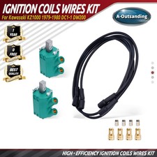 Ignition Coils Wires Kit Fit for Kawasaki KZ900 KZ1000 KZ1100 DC1-1 DW200 picture