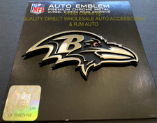 NEW BALTIMORE RAVENS Solid Metal Car Auto Emblem AUTHENTIC NFL  STOCKING GIFT picture