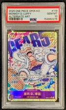 2023 One Piece New Era Monkey D Luffy Secret Rare Alt Art Korean OP05-119 PSA 10 picture