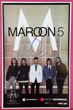 Maroon 5 - Adam Levine - Signed 11 x17 Music Poster w Cert of Auth and Free Del picture
