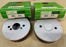 Pair NOS Crosland 864 Air Filters SU Zenith Stromberg British Cars Made in UK picture