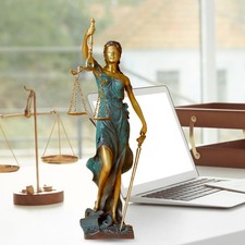 Bronze Blind Lady Justice Statue,11