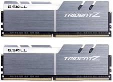 G.SKILL Trident Z RGB 32GB 16GBx2 DDR4 3600MHz RAM Silver F4-3600C18D-32GTZR picture
