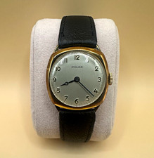 1937 Rolex Manual Wind Watch in Meteor Gold Cushion Case Mens Dress Watch picture