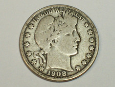 1908-O Barber Half Dollar    VG      SN9006 picture