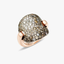 Beautiful Pomellato Sabbia ring, VVS1 Moissanite Ring,925 Sterling Silver Ring picture