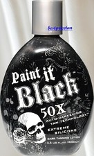 Millennium PAINT IT BLACK 50X Dark Bronzer Indoor Tanning Bed Lotion - 13.5oz picture