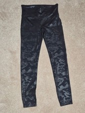 Spanx black camo leggings size L picture