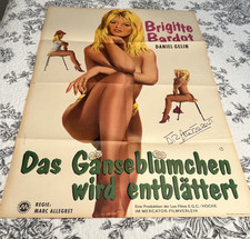 BRIGITTE BARDOT VINTAGE 1956 GERMAN POSTER SIGNED PLUCKING THE DAISY 23