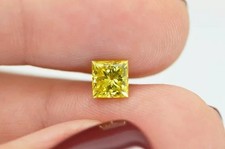 Luxury 3 Ct Yellow Princess Cut Diamond Ring VVS1 Engagement Ring Stunning picture