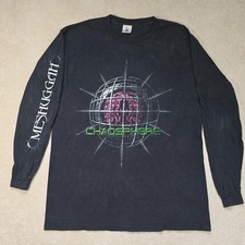 Vintage 90s Meshuggah Chaosphere Long Sleeve Tour Shirt L Delta Heavy Metal Tee picture