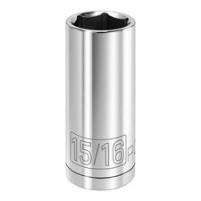 Powerbuilt 1/2 Inch Drive x 15/16 Inch 6 Point Deep Socket - 642206 picture