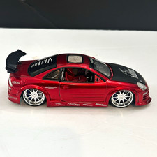 Jada Toys Import Racer Mitsubishi Eclipse 1:24 Diecast Red/Black Opening Hood picture