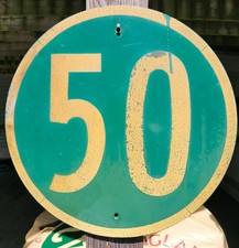 Vintage New Jersey State Route Shield 1957-62 Road Sign Interstate Highway RARE picture