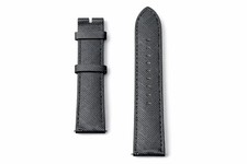 montblanc watch strap 22mm leather Extreme black picture