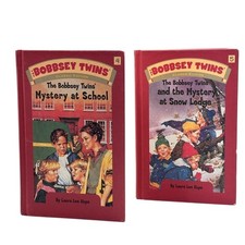 VTG 1989-90 Reproduction of 2 Bobbsey Twins Books, #'s 4 & 5, Laura Lee Hope, HC picture