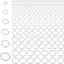 180pcs 925 Sterling Silver Open Jump Rings 3/4/5/6/7/8mm O Ring Jewelry Connecto picture