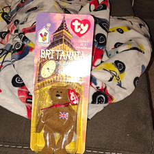 Ty Teenie Beanie Babies Britannia the Bear 1999 McDonald's RMHC picture