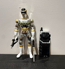 Vintage 1998 Power Rangers Lost Galaxy Silver Ranger Deluxe Set Tested & Works picture
