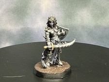 Painted Female Drow Fighter Miniature Dungeons & Dragons Pathfinder 28mm Fantasy picture