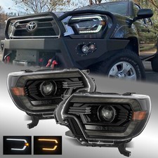 For 12-15 Toyota Tacoma Projector PRO-Series Headlights Replacement Alpha-Black picture