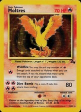 Pokémon TCG - Moltres - 27/62 - Holo Unlimited Fossil Unlimited [Moderate Play] picture