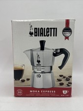 Bialetti Moka Express Aluminum Stovetop Coffee Maker 2-Cup New Sealed picture