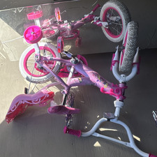 Disney Princess 12 in Girls Kids Bike Pink/White, Coaster Brake, 1-Speed picture