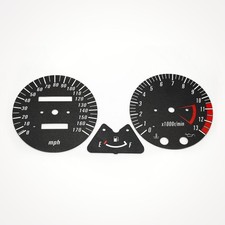 Kawasaki ZRX 1200R MPH Replacement Black Gauge Faces picture