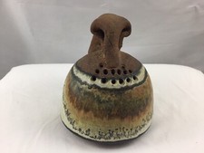 Vintage Stoneware Pottery Parmesan Shaker Artist Signed Rare picture