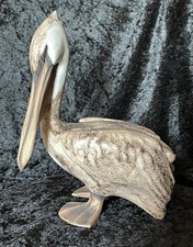 Vintage Signed Brian Arthur Pelican Sculpture Expressive Eyes Rare HTF **READ** picture