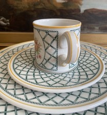 (4 pc) VILLEROY & BOCH Basket Pattern PLACE SETTING Vintage West Germany picture
